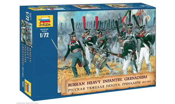 Русская тяжелая пехота – гренадеры. 1812-1814гг.