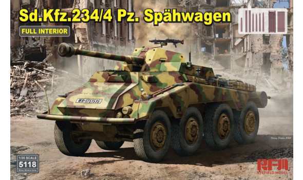 Sd.Kfz. 234/4 Pz. Spähwagen with Full Interior
