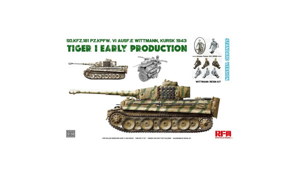 Sd.Kfz.181 Tiger I Early Production Kursk 1943 with Wittmann (Resin figure) Standard Version